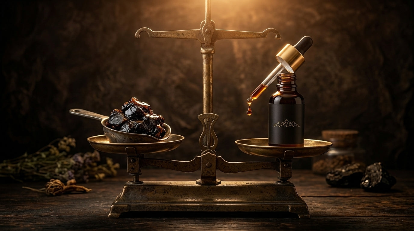 Shilajit Resin Vs Liquid Drops Which Is Better