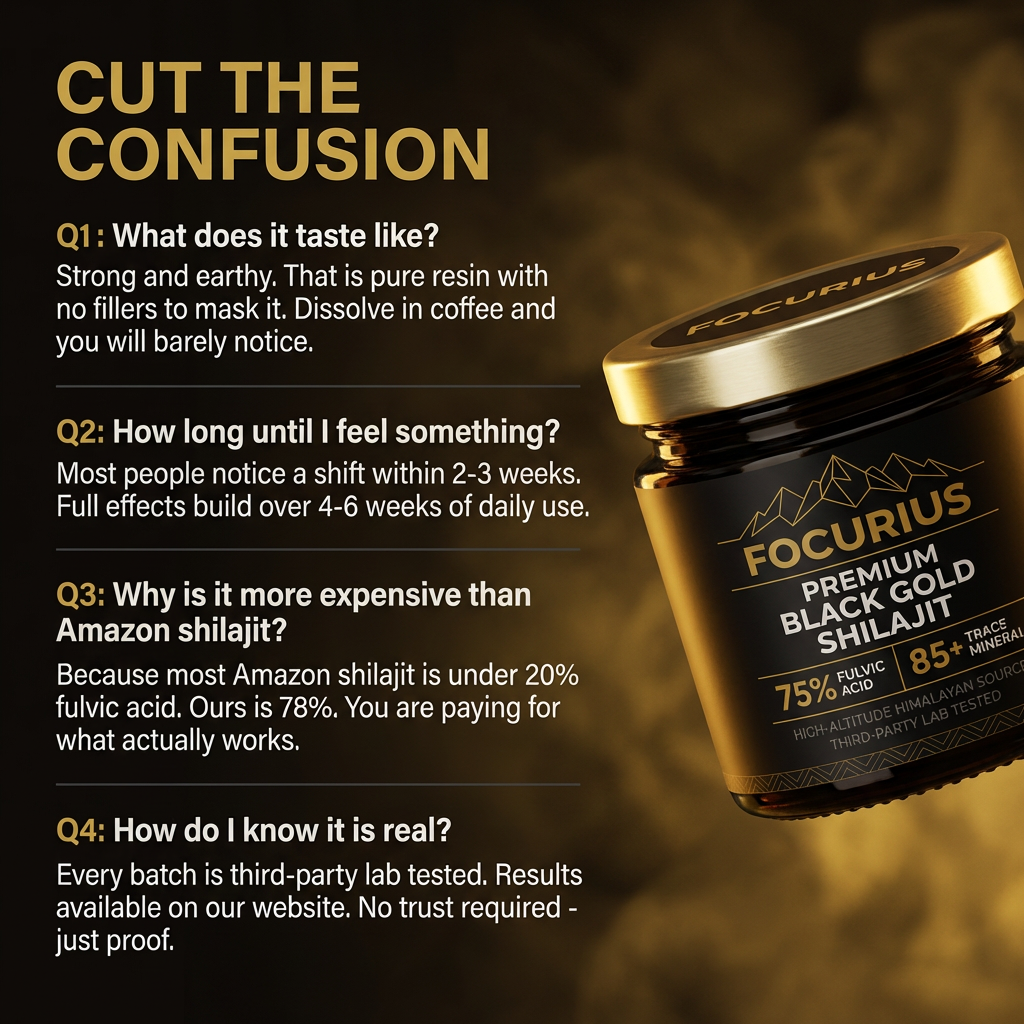 focurius™ Premium Black Gold Shilajit Resin