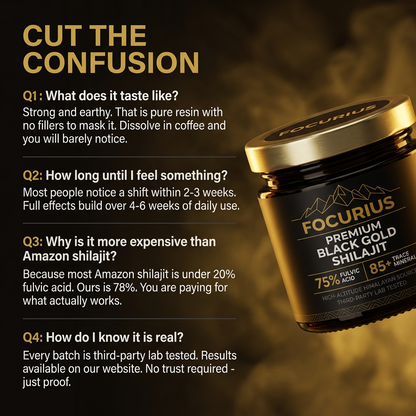 focurius™ Premium Black Gold Shilajit Resin