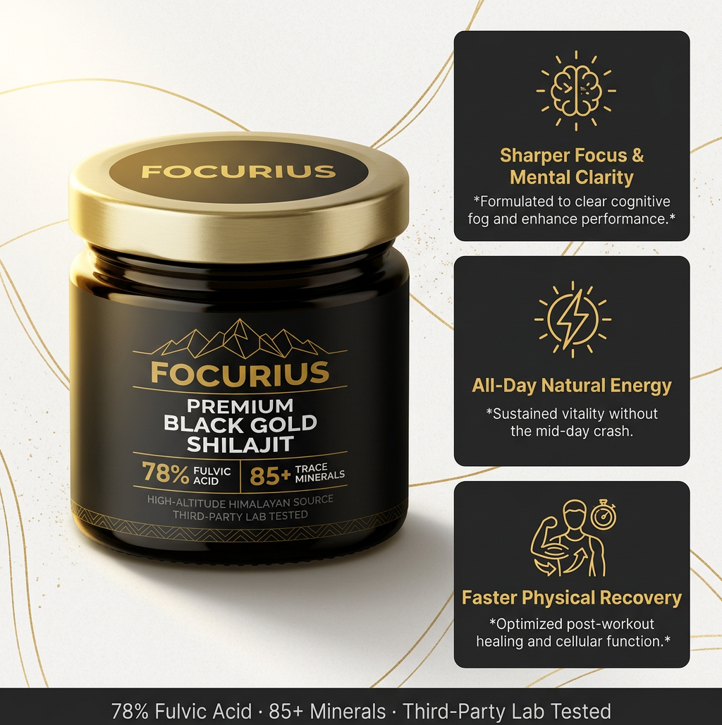 focurius™ Premium Black Gold Shilajit Resin