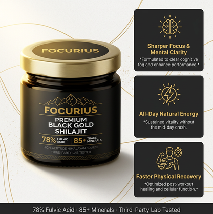 focurius™ Premium Black Gold Shilajit Resin