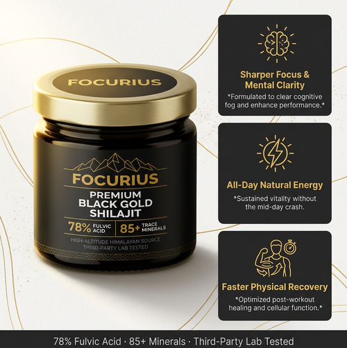 focurius™ Premium Black Gold Shilajit Resin