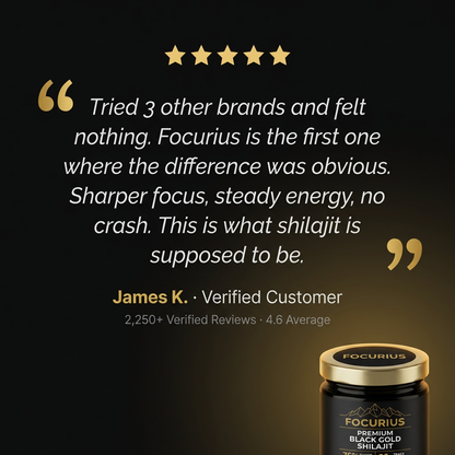 focurius™ Premium Black Gold Shilajit Resin